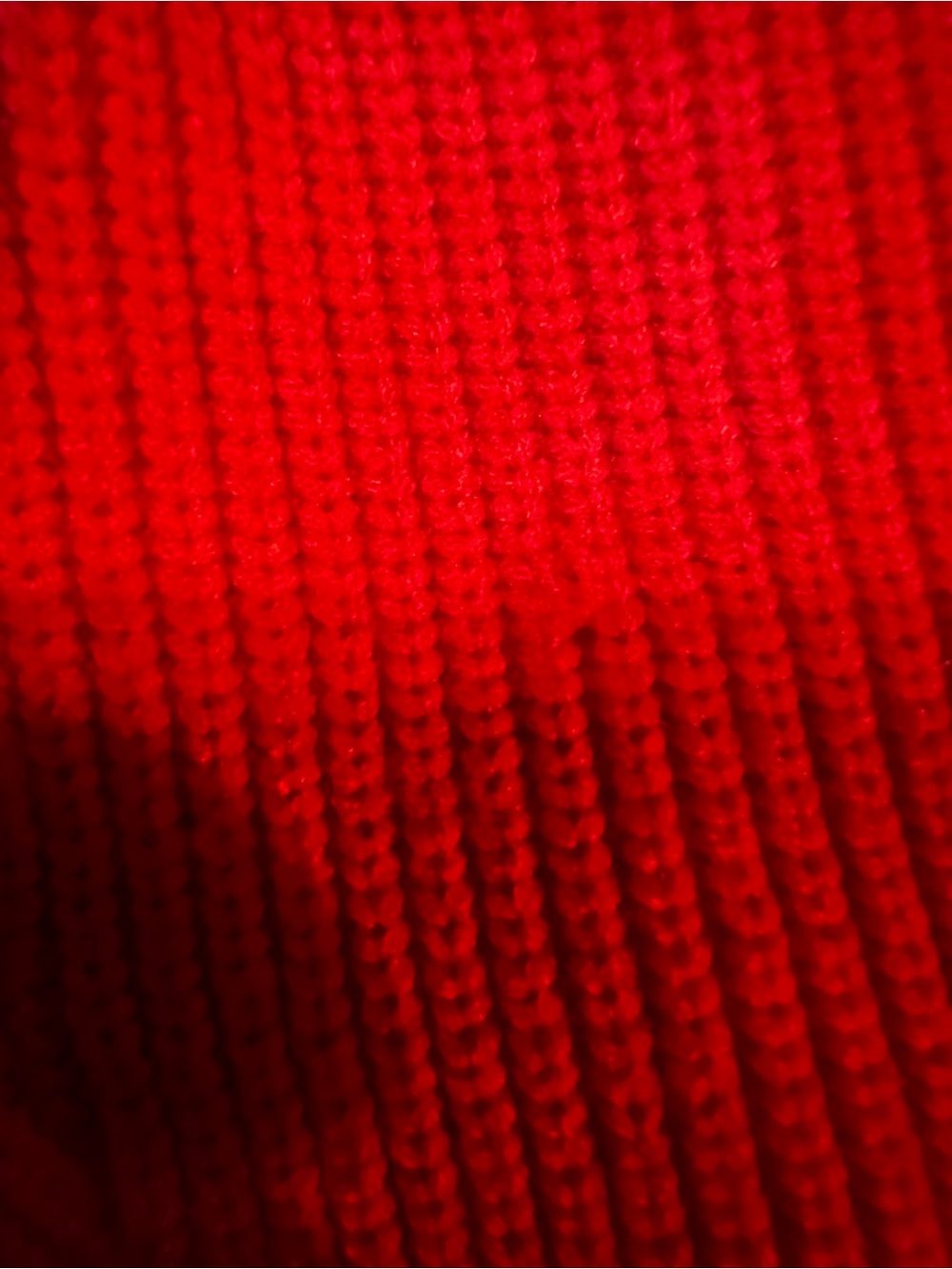 Bright Red Ribbed Knit Lounge Pants and Top - Picture 4 of 9